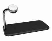 Zens Dual+Watch Alu Wireless Charger Black, Zens Dual+Watch Alu Wireless Charger Black