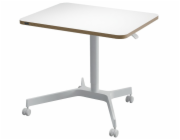 Leitz Ergo výškově nastavitelný pojízdný ergonomický stůl, bílý