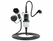 EVSE AC přenosná, jednofázová nabíječka pro elektromobily, pro domácnosti, 3.6kW, 230 V, 6m kabel s konektorem T2