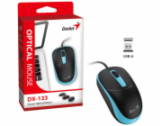 GENIUS DX-123 Ocean Blue/ drátová/ 1200 dpi/ USB/ černomodrá