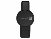 CONNECT IT WatchTravelCharge bezdrátová nabíječka Qi (Apple,Samsung) USB-A/USB-C, ČERNÁ