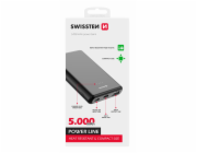 Swissten power line power bank 5000 mah 10w black