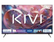 KIVI - 55 , UHD, Android TV 11, Černý, 3840x2160, 60 Hz, rep. 2x12W, 76 kWh/1000h , BT5.1, HDMI 4x, USB 2x