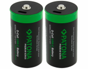 PATONA nabíjecí baterie LR20 mono D Li-lon 4000mAh 1,5V s USB-C nabíjením, 2ks v balení