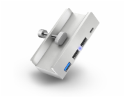 CONNECT IT USB DeskHub 4v1 na desku stolu, STŘÍBRNÝ