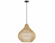 IMMAX BOHO PELO designové závěsné svítidlo, D40cm, E27, přírodní ratan