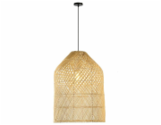 IMMAX BOHO PELO designové závěsné svítidlo, D35cm, E27, přírodní ratan