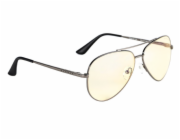 GUNNAR kancelářske/herní brýle MAVERICK GUNMETAL * jantárová skla * BLF 65 *  NATURAL focus