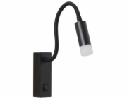IMMAX GOAL designové nástěnné LED svítidlo, vypínač, 3W, černé