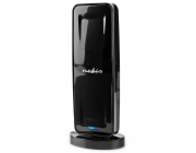 NEDIS aktivní pokojová DVB-T/T2 anténa/ FM / UHF / VHF/ rozsah příjmu 0-15 km/ LTE700/ zesílení 28 dB/ ABS/ černá