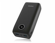 Power bank ALIGATOR PD20W+QC22.5A,30000mAh,černá