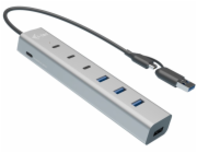 i-tec USB-C/USB-A Charging Metal HUB 7 Port (3x USB-C, 4x USB-A)