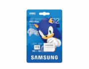 Samsung micro SDXC karta 512GB PRO Plus  Sonic the Hedgedog™  + SD adaptér