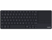 RAPOO Klávesnice E2810M, Bezdrátová 2.4GHz, Bluetooth, CZ/SK, černá