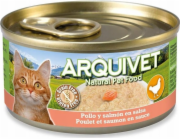 ARQUIVET Chicken in sauce with salmon - mokré krmivo pro kočky - 80g