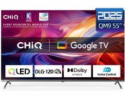 CHiQ U55QM9V TV 55", UHD, QLED, Google TV 5.0, DLG 120 Hz, MEMC