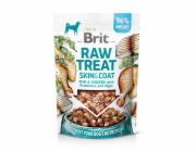 BRIT Raw Treat Skin & Coat Ryba & Kuře – pamlsek pro psy – 40 g