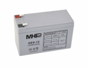 MHPower GE9-12 Gelový akumulátor 12V/9Ah, Faston F2 - 6,3mm, Deep Cycle