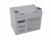 Baterie MHPower GE33-12 GEL, 12V/33Ah, T2-M6, Deep Cycle 