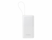 Powerbanka Baseus Bipow 2 10000mAh 20W s kabelem USB-C bílá