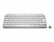 Logitech MX Keys Mini for Business - Klávesnice - podsvícená - bezdrátový - Bluetooth LE - QWERTY - Mezinárodní angličtina - bledě šedá