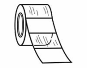 Panduit Self-Laminating Wire Marker Dispenser - Vinyl - bílá - 25.4 x 31.8 mm 200 štítky (1 role x 200 nálepky