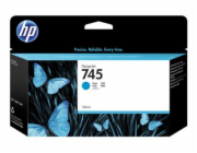 HP 745 - 130 ml - azurová - originální - DesignJet - inkoustová cartridge - pro DesignJet Z2600 PostScript, Z5600 PostScript