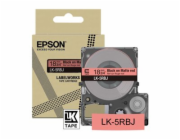 Epson LabelWorks LK-5RBJ - Černá na matné červené - Role (1,8 cm x 8 m) 1 kazeta/y závěsný box - pásková kazeta - pro LabelWorks LW-C410, LW-C610