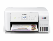 Epson EcoTank ET-2876 - Multifunkční tiskárna - barva - tryskový - ITS - A4 (média) - až 10 stran/min. (tisk) - 100 listy - Wi-Fi, USB - bílá