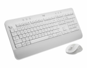 Logitech Signature MK650 Combo for Business - Klávesnice a sada myši - bezdrátový - Bluetooth LE - QWERTY - maďarská - bělavá