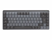 Logitech Master Series MX Mechanical Mini - Klávesnice - podsvícená - bezdrátový - Bluetooth LE - QWERTY - Skandinávské (dánština/finština/norština/švédština) - klávesový spínač: Linear - grafit