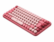 Logitech POP Keys - Klávesnice - bezdrátový - Bluetooth 5.1, Bluetooth LE - QWERTY - skandinávské jazyky - klávesový spínač: Brown Tactile - heart breaker