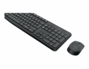 Logitech MK235 - Klávesnice a sada myši - bezdrátový - 2.4 GHz - skandinávské jazyky
