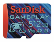 SanDisk GamePlay - Paměťová karta flash - 512 GB - A2 / Video Class V30 / UHS-I U3 - microSDXC UHS-I
