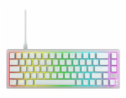 CHERRY XTRFY K5V2 - Klávesnice - 65% - compact - backlit - QWERTY - americká - klávesový spínač: CHERRY MX2A Red (hot-swappable) - bílá