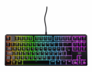 CHERRY XTRFY K4V2 - Klávesnice - mechanické, herní, RGB - 80% - TKL - podsvícení - USB - QWERTY - americká - klávesový spínač: CHERRY MX2A Red - černá