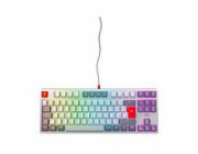 CHERRY XTRFY K4V2 - Retro Edition - klávesnice - RGB - 80% - TKL - podsvícení - USB - QWERTY - americká - klávesový spínač: CHERRY MX2A Red - šedá