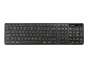 Targus EcoSmart - Klávesnice - full size - antibakteriální - bezdrátový - Bluetooth 5.0, 2.4 GHz - QWERTY - severské jazyky - černá