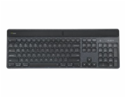 Targus EcoSmart - Klávesnice - udržitelné získávání energie - full size - antibakteriální - podsvícení - bezdrátový - Bluetooth 5.0 - QWERTY - španělská - černá - recycled packaging