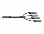 NVIDIA - Rozdělovač 800GBase pro přímé připojení - OSFP (M) do OSFP (M) - 5 m - pasivní-aktivní měděný kabel (ACC), plochý vrch, neobsahuje halogen