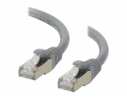 C2G Cat6a Booted Shielded (STP) Network Patch Cable - Patch kabel - RJ-45 (M) do RJ-45 (M) - 2 m - STP - CAT 6a - lisovaný, provedení bez hrbolků, licna - šedá