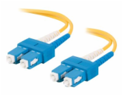 C2G SC-SC 9/125 OS1 Duplex Singlemode PVC Fiber Optic Cable (LSZH) - Patch kabel - jednoduchý režim SC (M) do jednoduchý režim SC (M) - 2 m - optické vlákno - duplex - 9 / 125 mikron - OS1 - neobsahuj