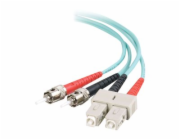 C2G SC-ST 10Gb 50/125 OM3 Duplex Multimode PVC Fiber Optic Cable (LSZH) - Síťový kabel - ST několik režimů (M) do SC několik režimů (M) - 5 m - optické vlákno - duplex - 50 / 125 mikron - OM3 - neobsa
