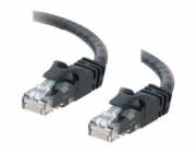 C2G Cat6 Booted Unshielded (UTP) Network Patch Cable - Patch kabel - RJ-45 (M) do RJ-45 (M) - 50 cm - UTP - CAT 6 - lisovaný, provedení bez hrbolků, licna - černá