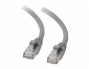 C2G Cat5e Booted Unshielded (UTP) Network Patch Cable - Patch kabel - RJ-45 (M) do RJ-45 (M) - 3 m - UTP - CAT 5e - lisovaný, provedení bez hrbolků, licna - šedá