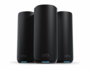 NETGEAR Orbi 870 Series RBE873 - Systém WiFi - (router, 2 extendery) - a? 9000 čtverečních stop - mesh 10GbE, 2.5GbE, Wi-Fi 7 Multi-Band