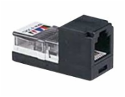 Panduit MINI-COM Mini-Jack TX5e - Modul - CAT 5e - UTP - RJ-45 - černá