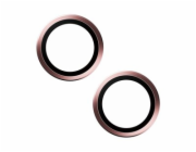 PanzerGlass Hoops - Chránič na objektiv pro mobilní telefon - růžová - pro Apple iPhone 15, 15 Plus