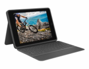 Logitech Rugged Folio - Klávesnice a pouzdro - Apple Smart connector - QWERTY - Skandinávské (dánština/finština/norština/švédština) - grafit - pro Apple 10.9-inch iPad (10. generace)