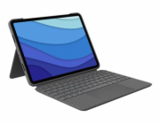 Logitech Combo Touch - Klávesnice a pouzdro - s trackpad - podsvícení - Apple Smart connector - AZERTY - francouzská - oxfordská šedá - pro Apple 11-inch iPad Pro (1. generace, 2. generace, třetí gene